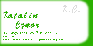katalin czmor business card